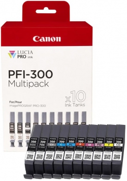 Комплект картриджів струменевих Canon PFI-300 imagePROGRAF PRO-300 M/PM/C/PC/GY/CO/MB/PB/R/Y 4192C008