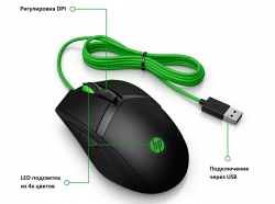 Миша ігрова  HP Pavilion Gaming 300 USB Black 4PH30AA