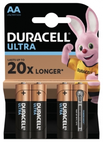 Батарейка DURACELL LR06 KPD 04*20 Ultra уп. 1x4 шт.