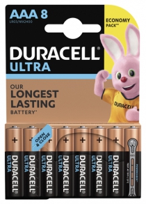 Батарейка DURACELL LR03 KPD 08*10 Ultra уп. 1x8 шт. 5005821