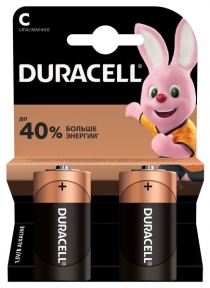 Батарейка DURACELL С/LR14/MN1400 KPN 02*10 5006001
