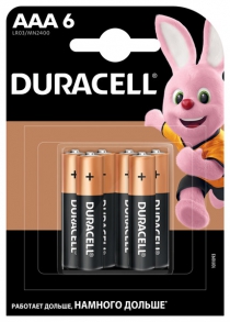 Батарейка DURACELL LR03 MN2400 1х6 шт.