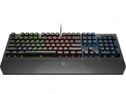 Клавіатура механічна HP Pavilion Gaming 800, 108key, Red Switch, USB-A, EN/RU, LED, чорний 5JS06AA