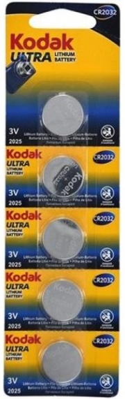 Батарейка Kodak Ultra lit. CR2032 уп., 1х5 шт. (отрывные) 6471507