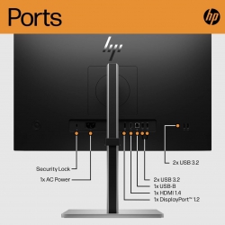 Монітор LCD 23.8&quot; HP E24 G5 HDMI, DP, USB, IPS 6N6E9AA