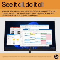 Монітор LCD 23.8&quot; HP E24 G5 HDMI, DP, USB, IPS 6N6E9AA