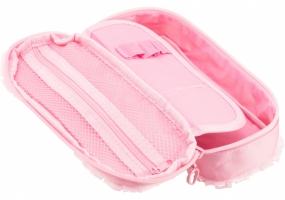 Пенал-сумка пухнастий з аплікацією, 1 відділення COOLFORSCHOOL 7471-pink