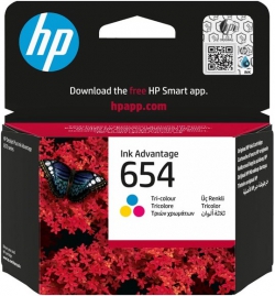 Картридж із друкуючою головкою струменевий HP No.654 DJ IA 2976/4376/6575 Tri-color 7FP38UE