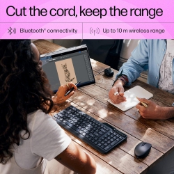 Клавіатура мембранна HP 460 Multi-Device key, BT, EN/UK, чорний 7N7B8AA