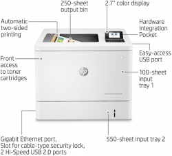 Принтер А4 HP Color LJ Enterprise M554dn 7ZU81A
