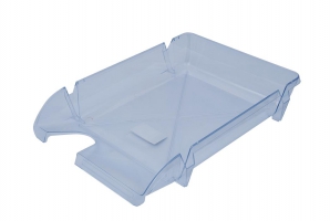 Лоток пластиковый для бумаг горизонтальный "Компакт", JOBMAX, прозрачный Арника 80602