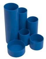 Подставка пластик. канц., синяя Арника 81003