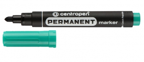 Маркер водостойкий Permanent кругл. 2,5 мм., зеленый Centropen 8566зел.