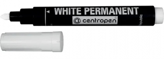 Маркер водостойкий Permanent кругл. 2,5 мм., белый Centropen 8586