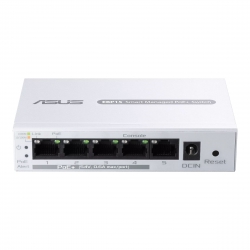 Комутатор ASUS ExpertWiFi EBP15 5xGE (4xPoE), 60Вт, Керований L2+ 90IG08D0-MO3B00