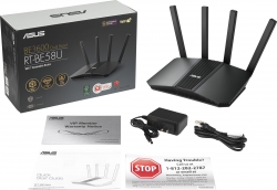 Маршрутизатор ASUS RT-BE58U BE3600, 4xGE LAN, 2,5xGE WAN, 1xUSB3.2, MESH 90IG0910-MO3C00