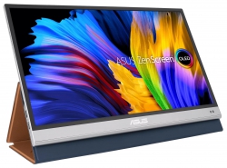 Монітор портативний LCD 13.3" Asus ZenScreen MQ13AH mHDMI, 2xUSB-C, OLED, 1ms, 100%DCI-P3, HDR10, Cover 90LM07EV-B01170