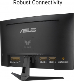 Монітор Asus 31.5&quot; TUF Gaming VG32WQ3B 2xHDMI, DP, MM, VA, 2560x1440, 180Hz, 0.5ms, sRGB 120%, CURVED, AdaptiveSync, HDR10 90LM0AP1-B01171