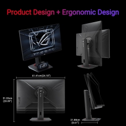 Монитор Asus 27&quot; ROG Strix XG279CNS HDMI, DP, USB-C, IPS, 380Hz, 0.3ms, sRGB 110%, AdaptiveSync, Pivot, HDR400 90LM0AW0-B01371