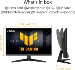 Монитор Asus 24.5&quot; TUF Gaming VG259Q5A 2xHDMI, DP, MM, IPS, 200Hz, 0.3ms, sRGB 99%, AdaptiveSync 90LM0BL1-B01O71