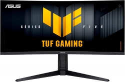 Монітор Asus 34&quot; TUF Gaming VG34WQML5A 2xHDMI, 2xDP, 3xUSB, MM, VA, 3440x1440, 21:9, 250Hz, 0.5ms, sRGB 130%, CURVED, AdaptiveSync, HAS, HDR400 90LM0BP1-B01E71