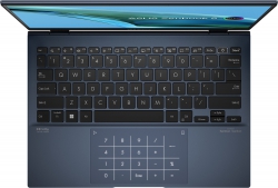 Ноутбук ASUS Zenbook S 13 UM5302LA-LV152 13.3" 2.8K OLED, AMD R7-7840U, 16GB, F1TB, UMA, noOS, Синий 90NB1233-M005V0