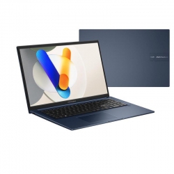 Ноутбук ASUS Vivobook 17 X1704VA-AU455 17.3&quot; FHD IPS, Intel 5 120U, 16GB, F512GB, UMA, NoOS, Голубой 90NB13X2-M003T0