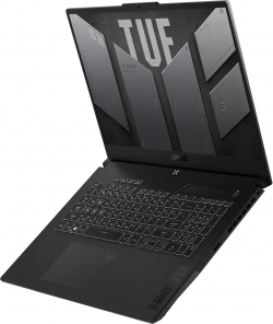 Ноутбук ASUS TUF Gaming A17 FA707XI-LL036 17.3" WQHD IPS, AMD R9-7940HS, 16GB, F1TB, NVD4070-8, NoOS, Сірий 90NR0FL6-M002B0