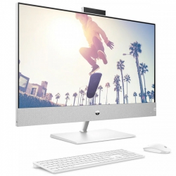 Комп'ютер персональний моноблок HP Pavilion 27" FHD IPS Touch, Intel i5-13400T, 16GB, F1TB, NVD3050-4, WiFi, кл+м, DOS, білий 95Z25EA