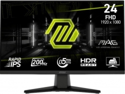 Монітор MSI 23.8" MAG 242F HDMI, DP, Audio, IPS, 200Hz, 0.5ms, sRGB 115%, FreeSync 9S6-3BC51T-007