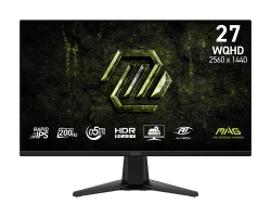Монитор MSI 27" MAG 275QF-E20 2xHDMI, DP, Audio, IPS, 2560x1440, 200Hz, 0.5ms, sRGB 101%, G-SYNC, FreeSync 9S6-3CAA1M-003