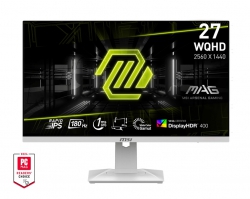 Монитор MSI 27" MAG 274QRFW 2xHDMI, DP, Audio, IPS, 2560x1440, 180Hz, 1ms, sRGB 123%, FreeSync, Pivot, HDR400, белый 9S6-3CC29H-246