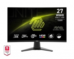 Монітор MSI 27&quot; MAG 27CQ6F 2xHDMI, DP, Audio, VA, 2560x1440, 180Hz, 0.5ms, sRGB 105%, CURVED, AdaptiveSync 9S6-3CD91M-027