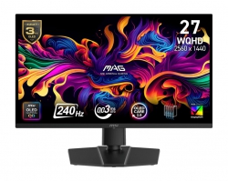 Монітор MSI 26.5" MAG 273QP-X24 2xHDMI, DP, QD-OLED, 2560x1440, 240Hz, 0.03ms, DCI-P3 99%, FreeSync, Pivot, HDR400 9S6-3CE69H-010