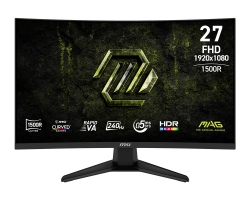 Монітор MSI 27" MAG 275CF-X24 2xHDMI, DP, Audio, VA, 240Hz, 0.5ms, sRGB 111%, CURVED, AdaptiveSync 9S6-3CE91H-012