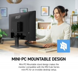 Монитор MSI 27" PRO MP273-E14A D-Sub, HDMI, DP, Audio, IPS, 144Hz, 1ms, sRGB 102%, FreeSync 9S6-3PB4CH-250