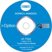 Konica Minolta LK-115 v2 iOption: Активує Trusted Platform Module (TPM) (UK-211 не потрібен) A0PD02V