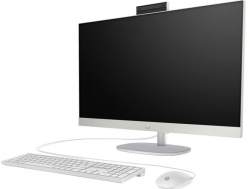 Комп&#39;ютер персональний моноблок HP All-in-One 27&quot; FHD IPS AG, AMD R7-7730U, 16GB, F512GB, UMA, WiFi, кл+м, DOS, білий A1QX9EA