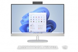 Комп&#39;ютер персональний моноблок HP All-in-One 27&quot; FHD IPS AG, Intel i3-N300, 8GB, F512GB, UMA, WiFi, кл+м, DOS, білий A45E2EA