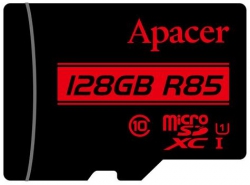 Карта пам'яті Apacer microSD 128GB C10 UHS-I R85MB/s + SD AP128GMCSX10U5-R