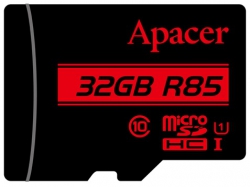Карта памяти Apacer microSD  32GB C10 UHS-I R85MB/s + SD AP32GMCSH10U5-R