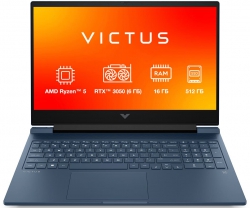 Ноутбук HP Victus 15-fb3021ua 15.6&quot; FHD IPS AG, AMD R5-8645HS, 16GB, F512GB, NVD3050-6, DOS, синій BF1P1EA