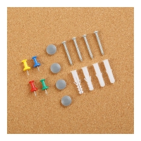 Дошка коркова, 75x100 см, алюмінієва рамка Buromax BM.0050