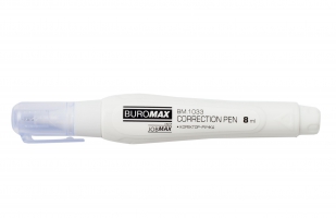Корректор-ручка, 8 мл, Jobmax, спиртовая основа, металлический наконечник Buromax BM.1033