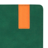 Щоденник недатований VERONA, A5, зелений, штуч. шкіра/поролон, 336 стор Buromax BM.20150-04