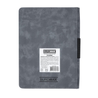 Щоденник недатований VERONA, A5, сірий, штуч. шкіра/поролон, 336 стор Buromax BM.20150-09