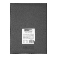 Щоденник недатований VERTICAL, A5, сірий, штуч.шкіра/поролон, 336 стор Buromax BM.20160-09