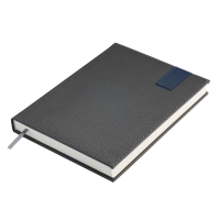 Щоденник недатований VERTICAL, A5, сірий, штуч.шкіра/поролон, 336 стор Buromax BM.20160-09