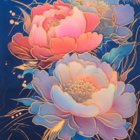 Дневник недатированный полиграфический PEONY, A5, темно-синий, 336 стр. Buromax BM.20170-03