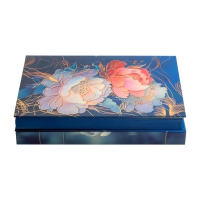 Дневник недатированный полиграфический PEONY, A5, темно-синий, 336 стр. Buromax BM.20170-03